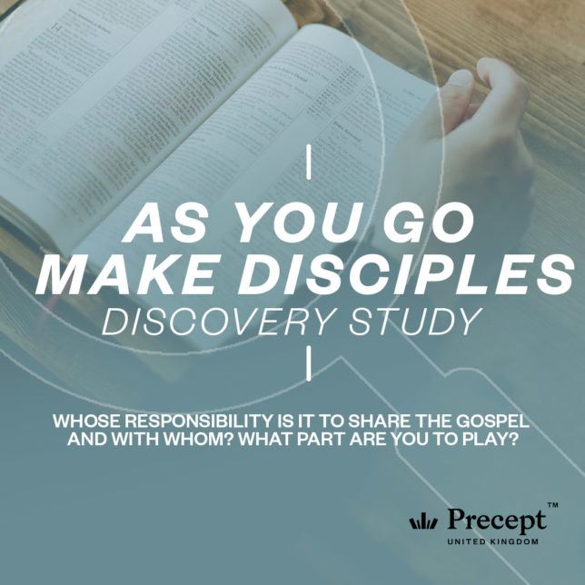As you go make disciples Discovery Study