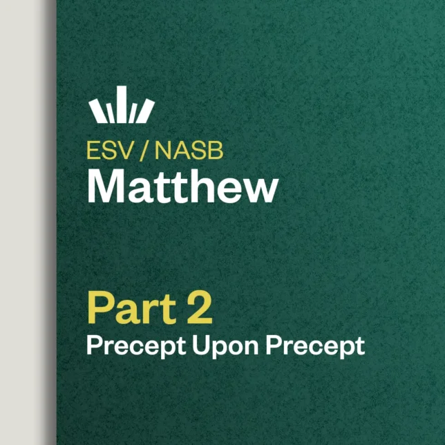 Matthew Part 2 Precept Upon Precept