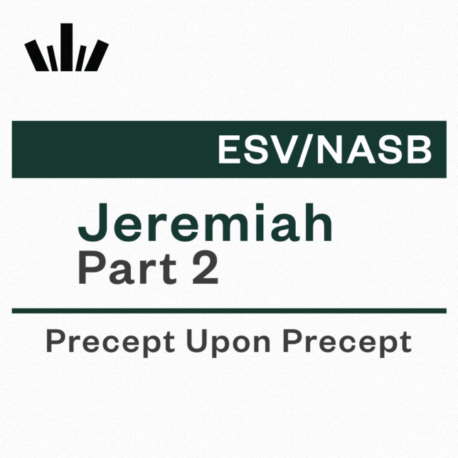 Jeremiah Part 2 Precept Upon Precept