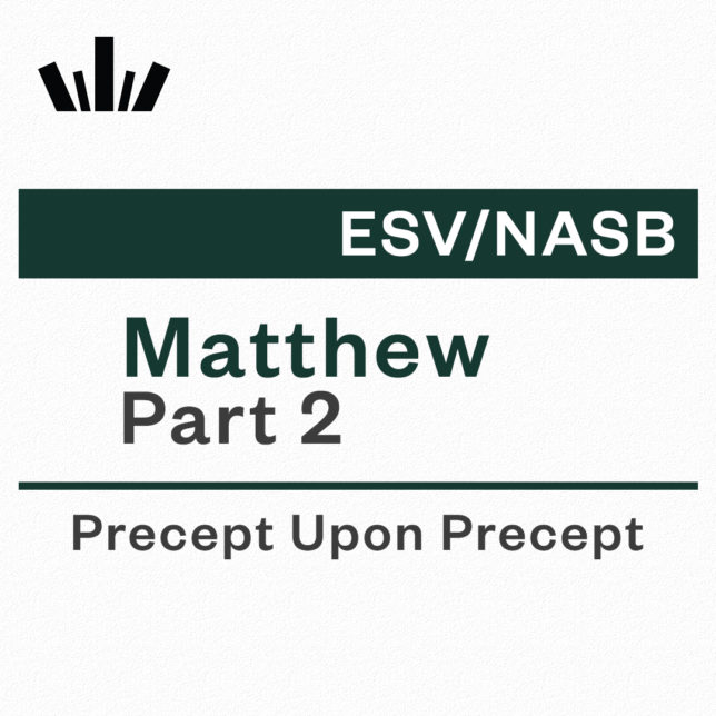 Matthew Part 2 Precept Upon Precept