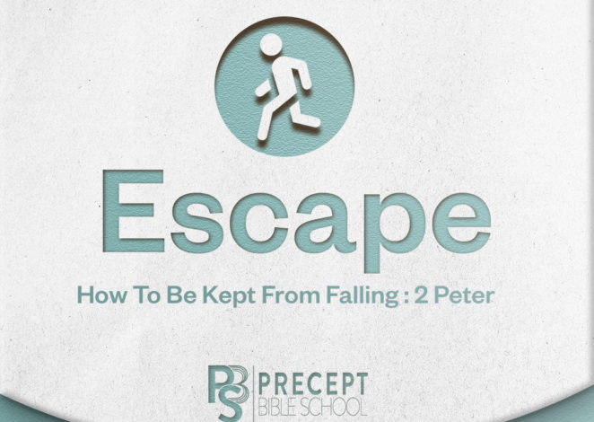 Precept Bible School Online & In Person – ESCAPE: How To Be Kept From Falling (2 Peter)