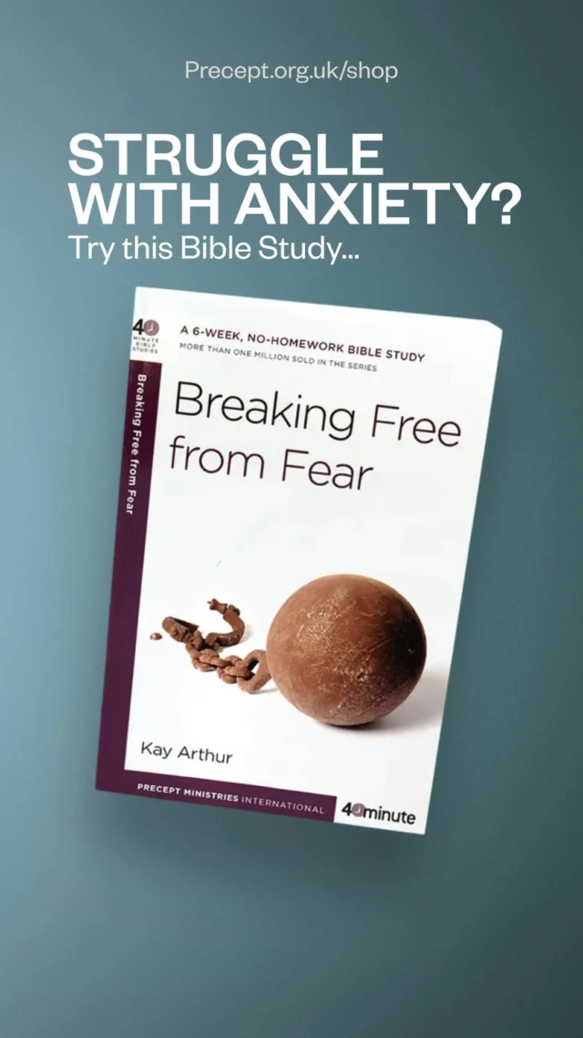 Do you struggle with Anxiety? Looking for a Bible study to help you "Break free from Fear"? Try this 👉 tinyurl.com/preceptfear